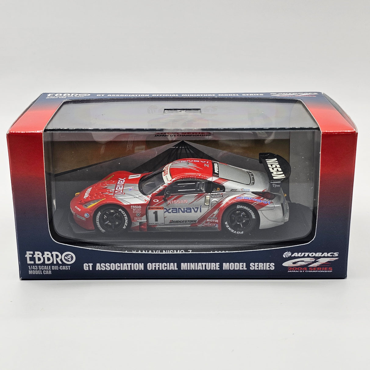 EBBRO Nissan Z #1 Xanavi Nismo JGTC 2004 GT500 1/43 Scale