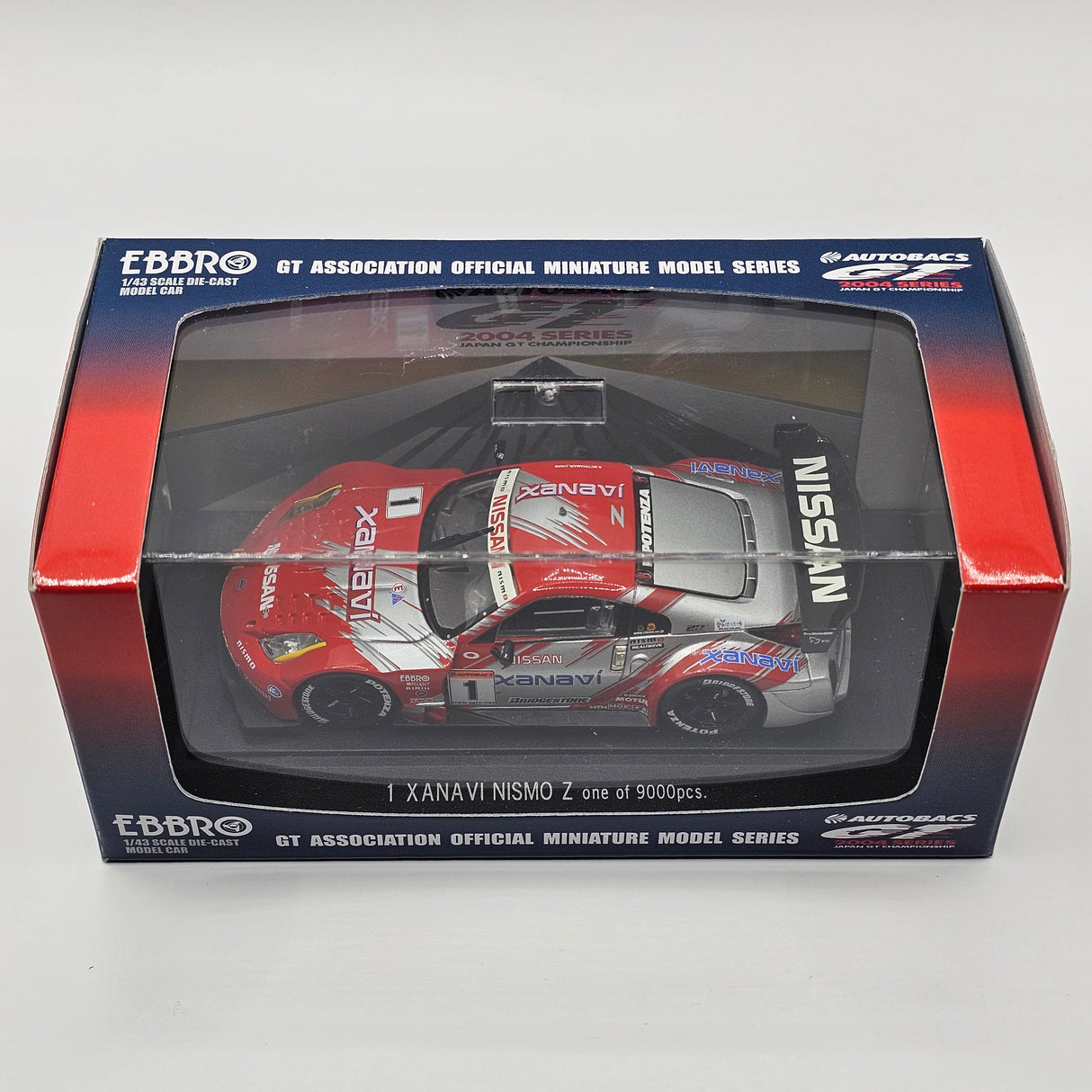 EBBRO Nissan Z #1 Xanavi Nismo JGTC 2004 GT500 1/43 Scale