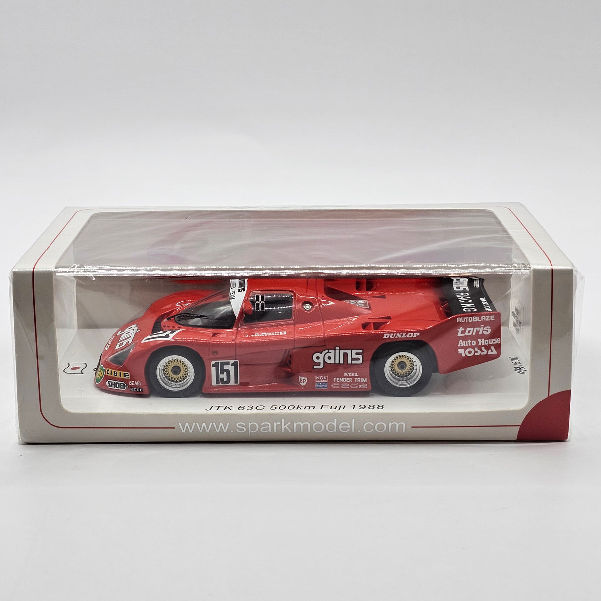 Spark JTK 63C #151 British Barn Racing Team Fuji 500KM 1988 1/43 Scale