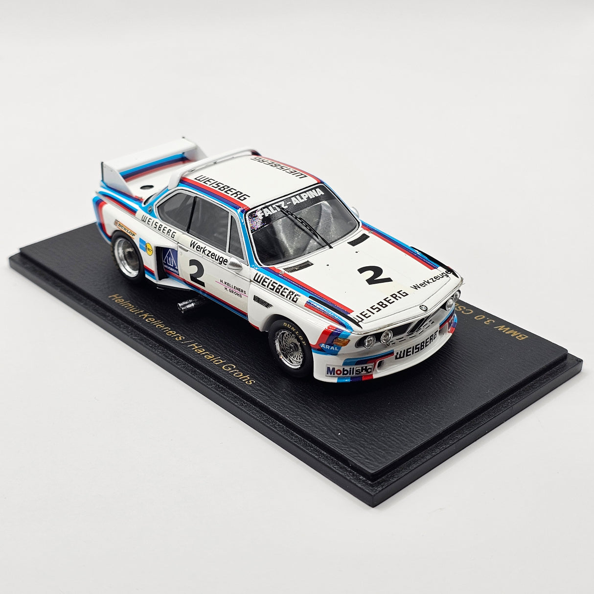 Spark BMW 3.0 CSL #2 Faltz Alpina ETCC Nurburgring 6h 1975 Winner 1/43 Scale