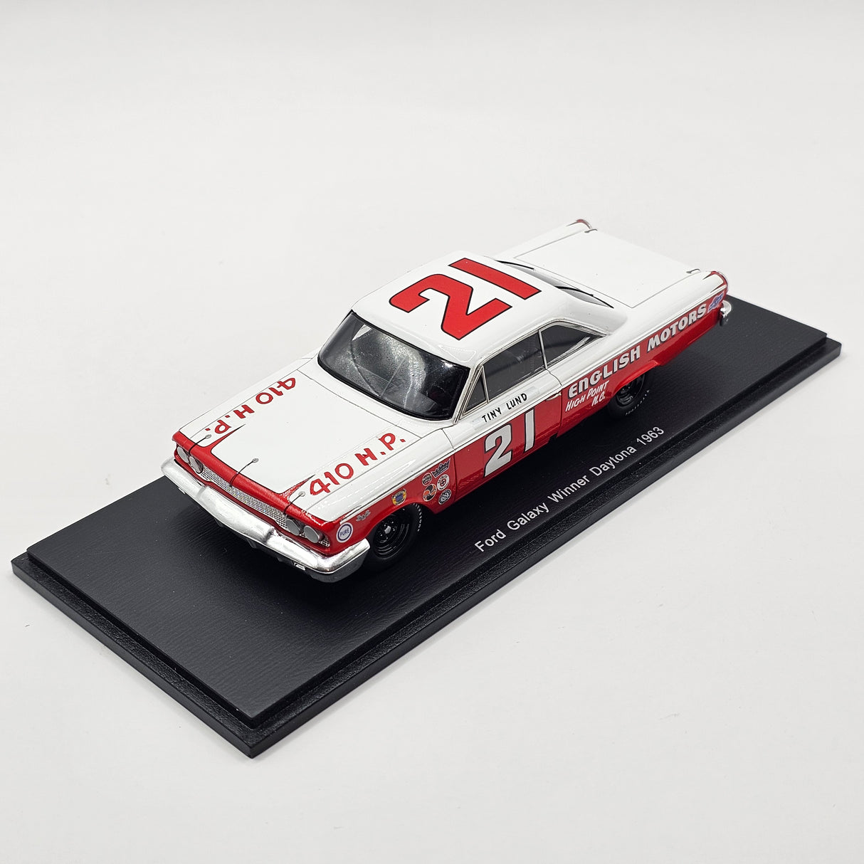 Spark Ford Galaxie #21 Wood Brothers Racing Daytona 500 Winner 1963 1/43 Scale