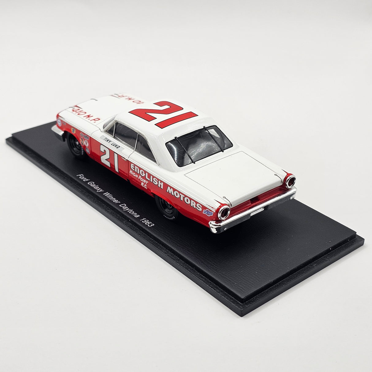 Spark Ford Galaxie #21 Wood Brothers Racing Daytona 500 Winner 1963 1/43 Scale