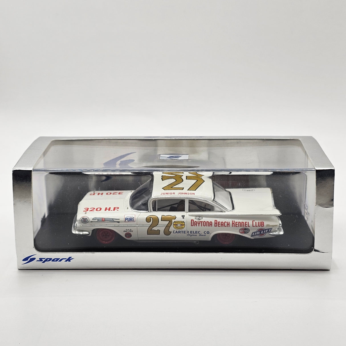 Spark Chevrolet Biscayne #27 Junior Johnson Daytona 500 Winner 1960 1/43 Scale