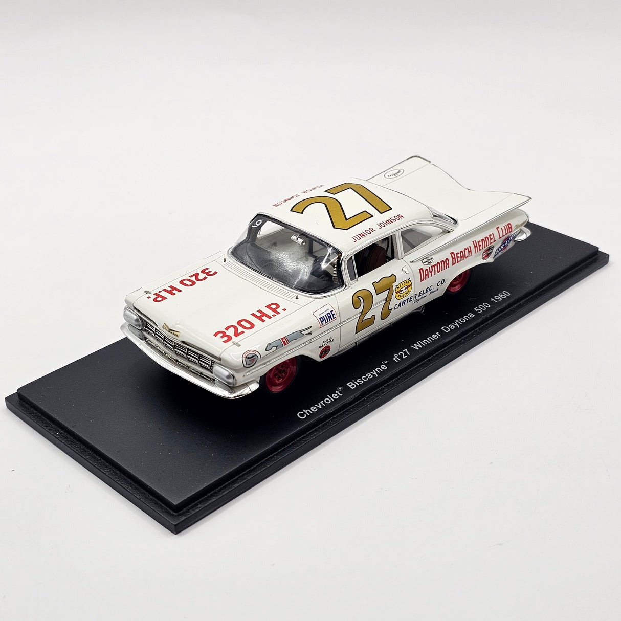 Spark Chevrolet Biscayne #27 Junior Johnson Daytona 500 Winner 1960 1/43 Scale