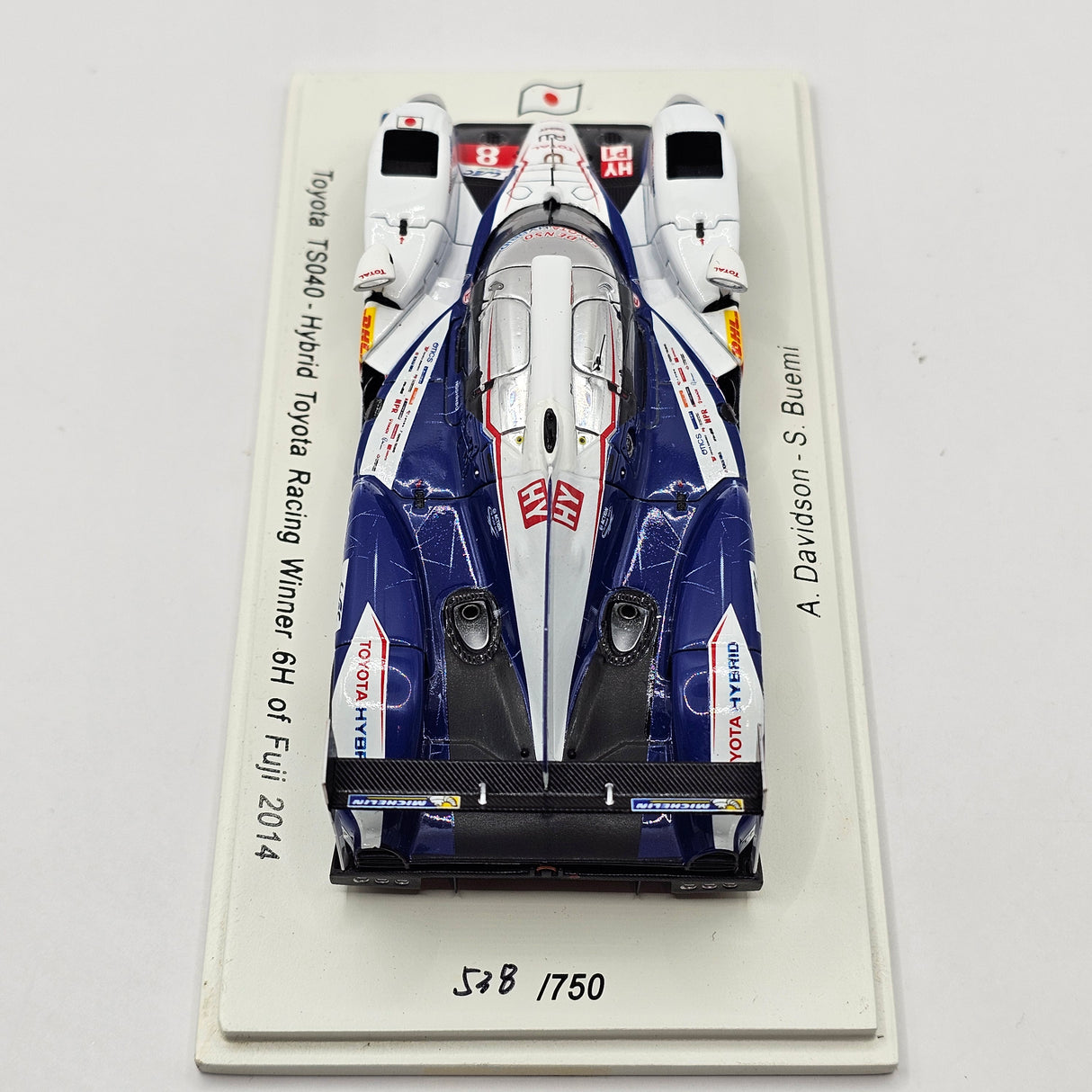Spark Toyota TS040 #8 Toyota Racing 6Hrs Fuji Winner 2014 1/43 Scale SJ033
