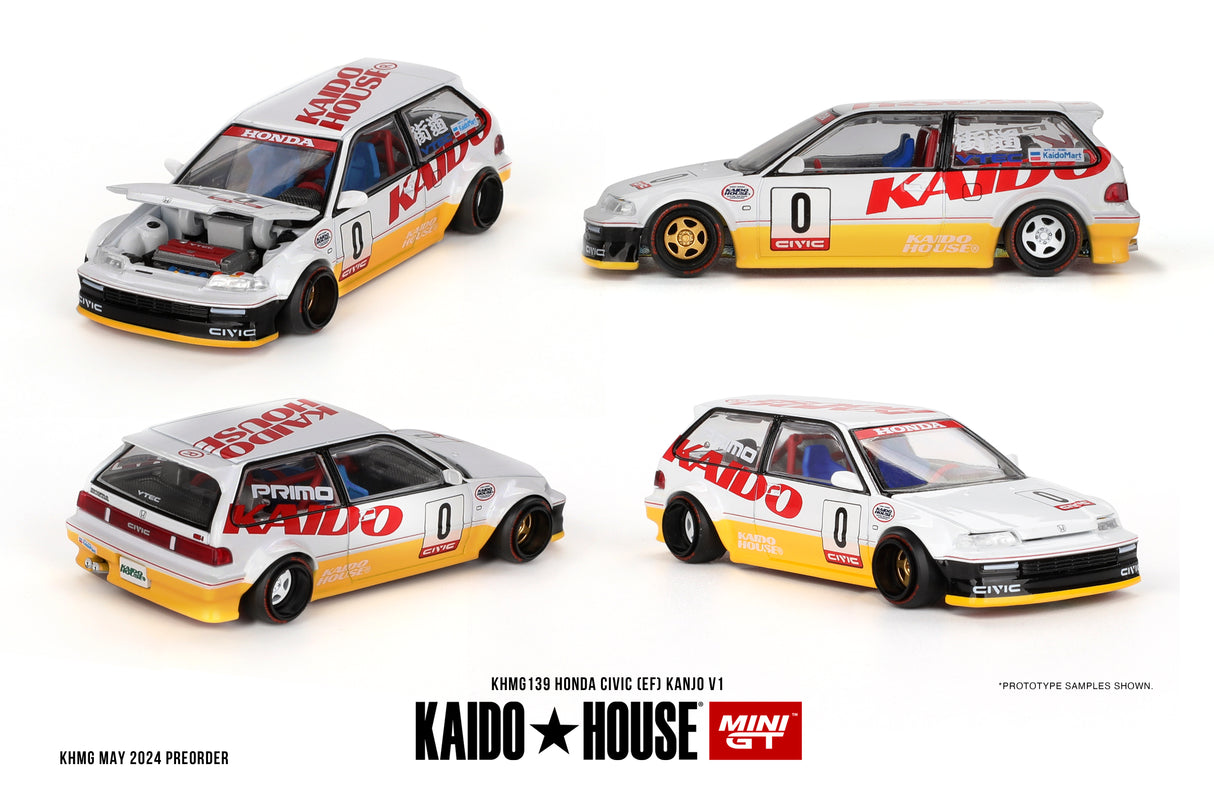 Mini GT x Kaido House Honda Civic (EF) Kanjo V1 1/64 Scale