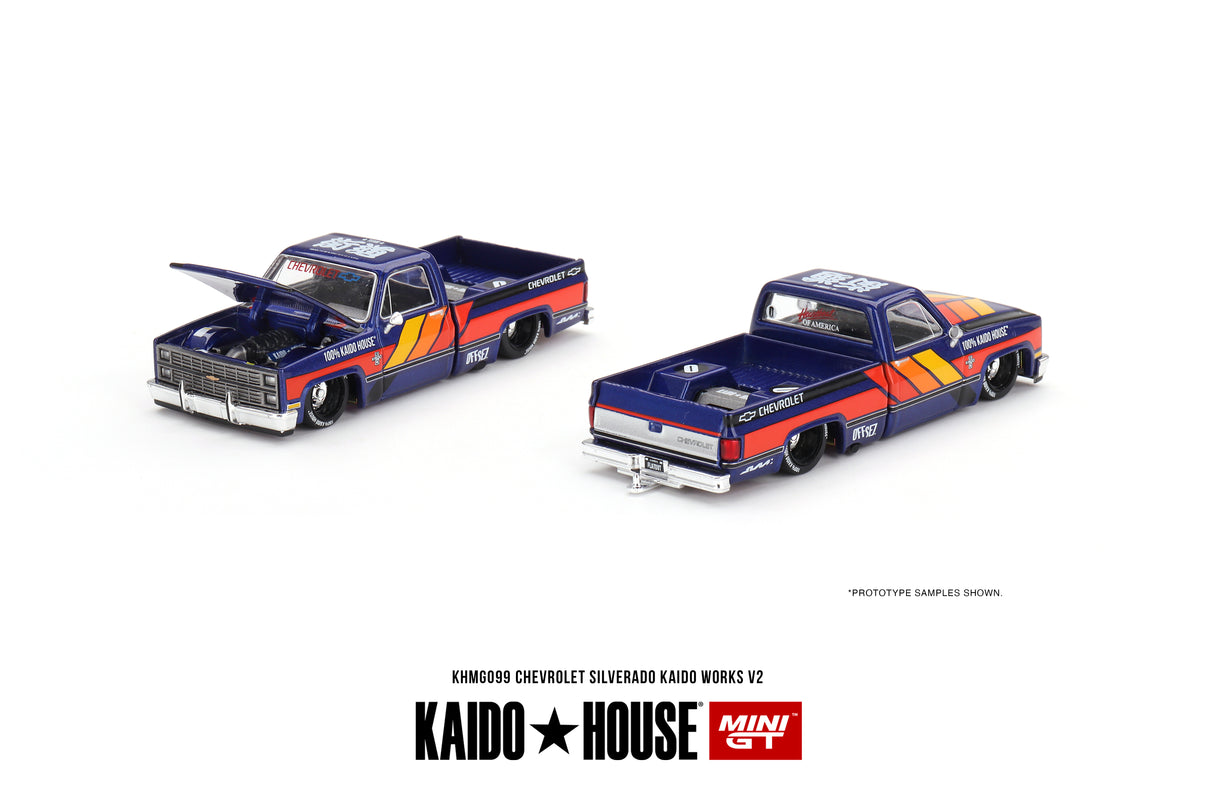 Mini GT x Kaido House Chevrolet Silverado KAIDO Works V2 1/64 Scale