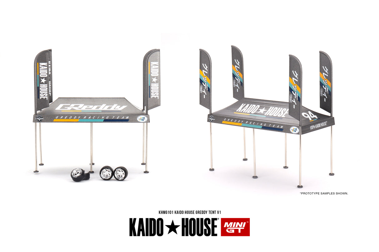 Mini GT x Kaido House GReddy Tent V1 Model Diorama Accessory 1/64 Scale