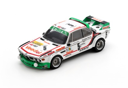 Spark BMW 3.0 CSL #5 Ecurie Jemeda Winner 24 Hours of Spa 1976 1/43 Scale 43SPA1976