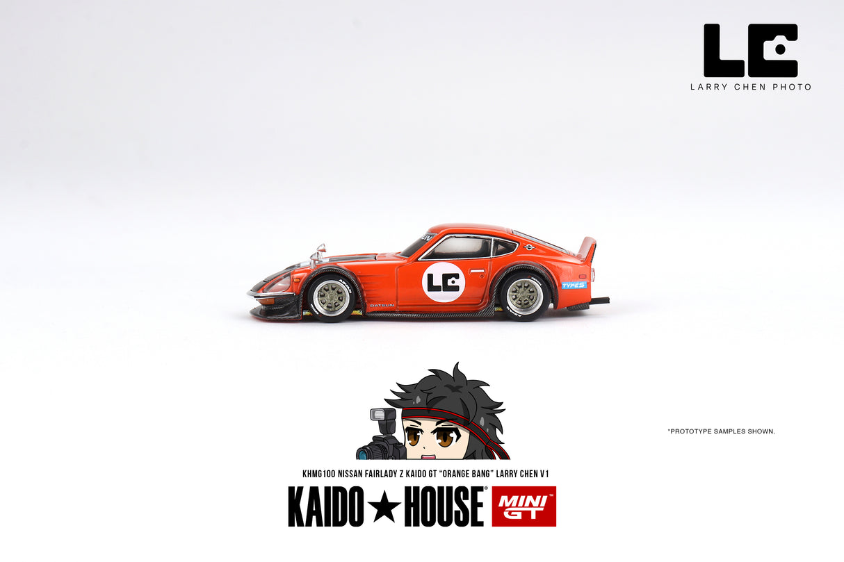 Mini GT x Kaido House Nissan Fairlady Z Kaido GT Orange Bang 1/64 Scale