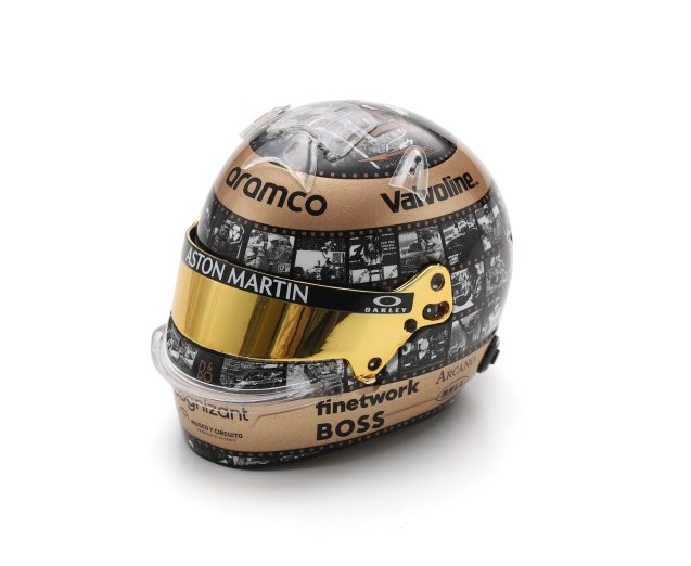 Spark Fernando Alonso 2024 Mexican GP Helmet 1/5 Scale 5HF176
