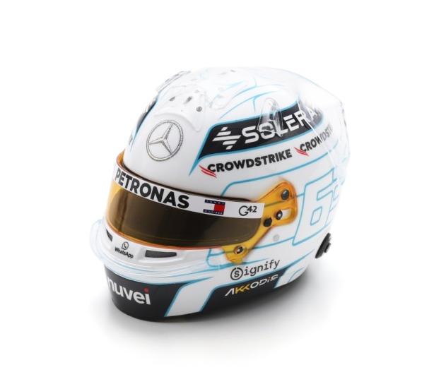 Spark George Russell 2024 Qatar GP Helmet 1/5 Scale 5HF181
