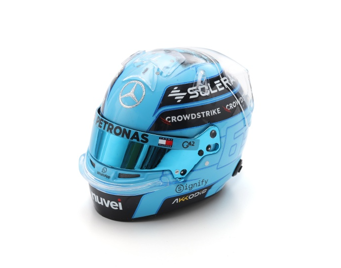 Spark George Russell 2024 Abu Dhabi GP Helmet 1/5 Scale 5HF182