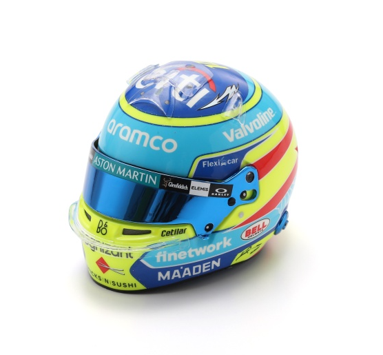 Spark Fernando Alonso AMR Formula One Team 2025 Helmet 1/5 Scale