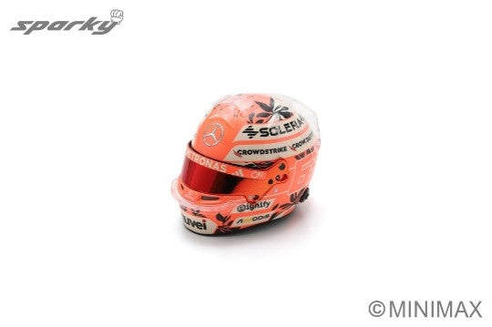 Spark George Russell Miami F1 Grand Prix 2025 Replica Helmet 1/5 Scale 5HF198