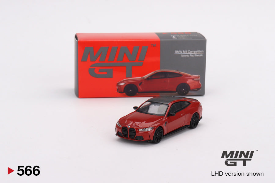 Mini GT BMW M4 Competition (G82) Toronto Red Metallic (RHD) 1/64 Scale