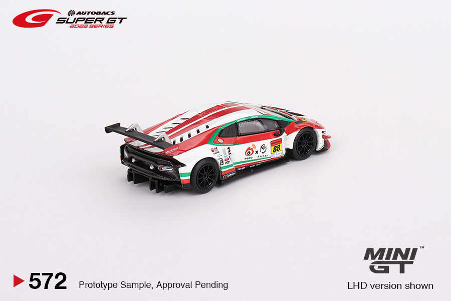 Mini GT Lamborghini Huracan GT3 EVO #88 JLOC 2022 Super GT 1/64 Scale