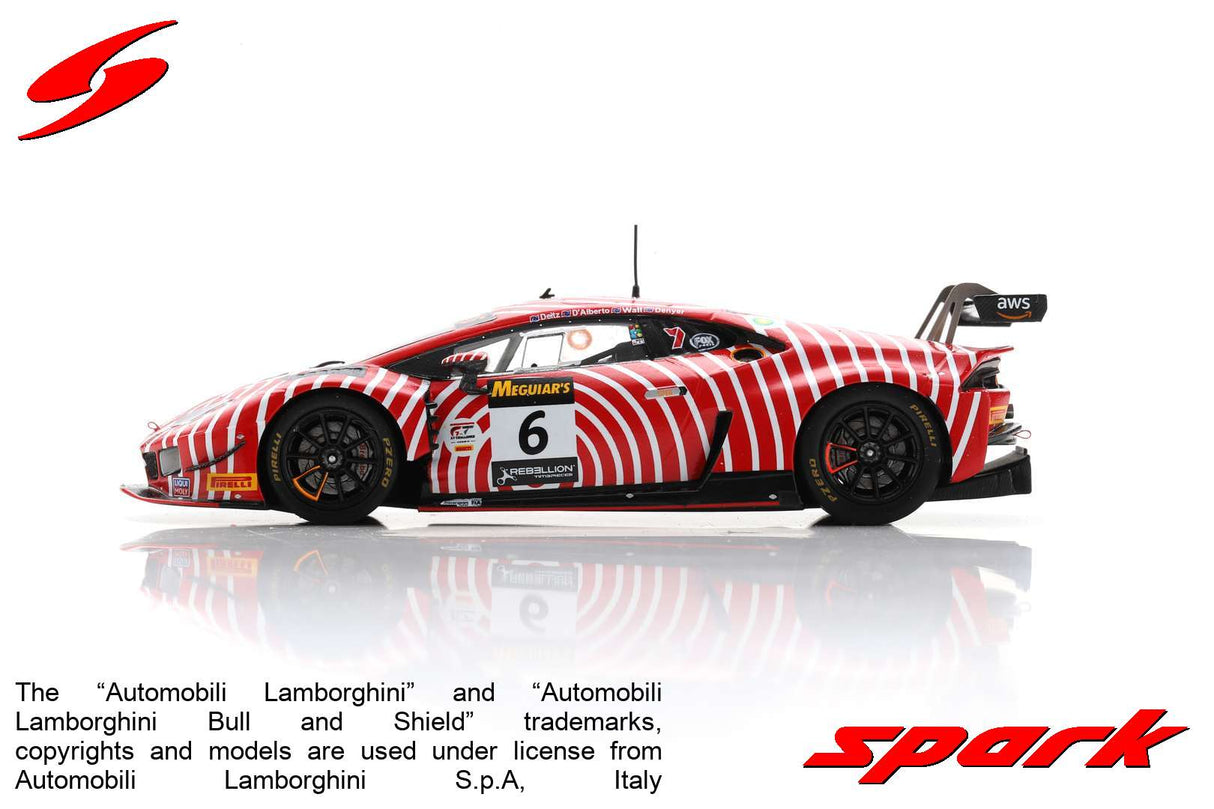 Spark Lamborghini Huracan GT3 EVO Team Wall Racing N.6 5Th 12H Bathurst 2022 1/43 Scale