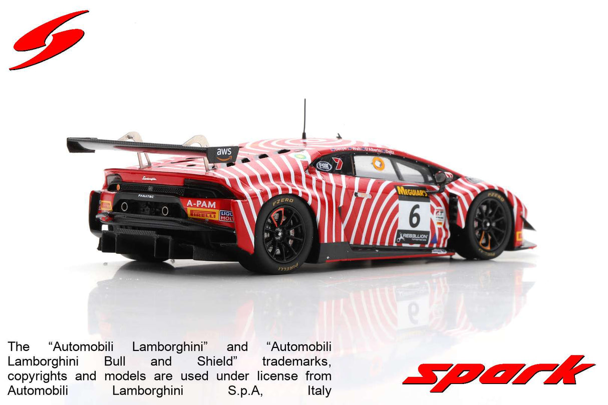 Spark Lamborghini Huracan GT3 EVO Team Wall Racing N.6 5Th 12H Bathurst 2022 1/43 Scale