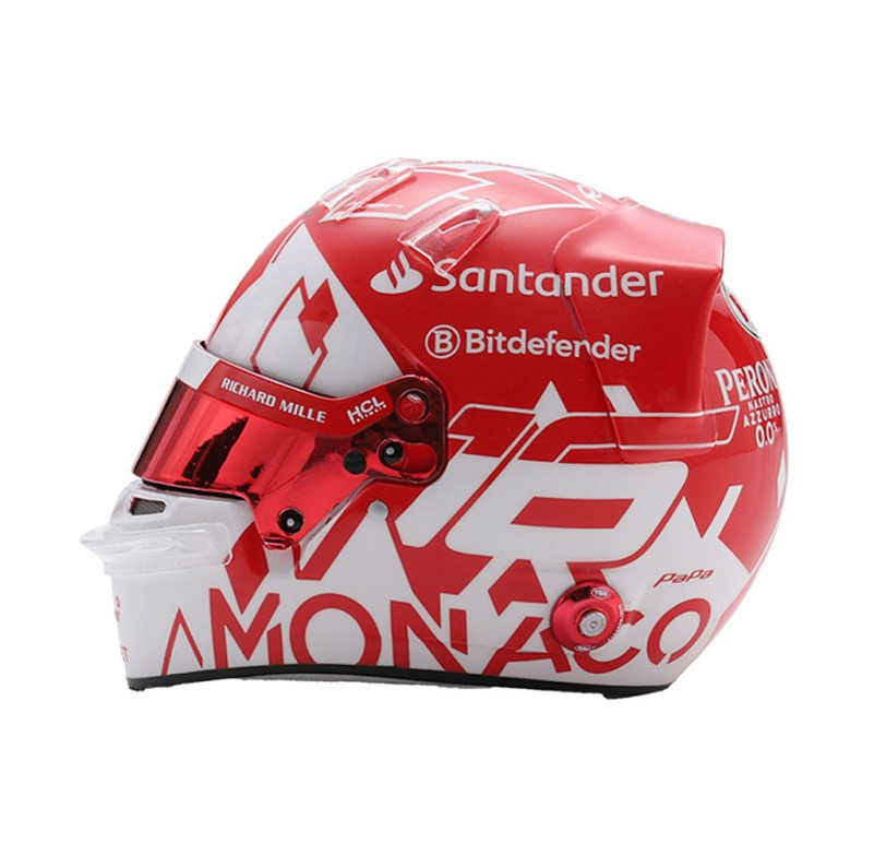 Looksmart Charles Leclerc Scuderia Ferrari 2024 Monaco F1 GP Winner Helmet 1/5 Scale