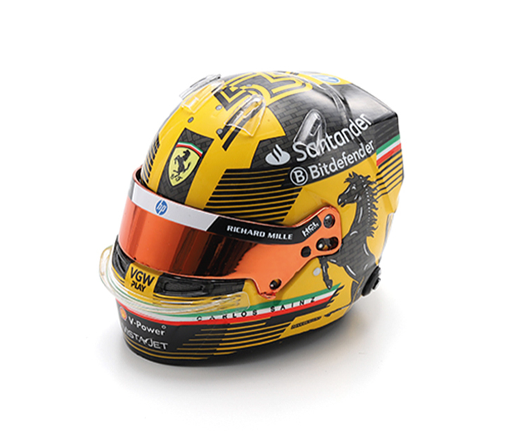 Looksmart Carlos Sainz Scuderia Ferrari HP 2024 Italian GP Helmet 1/5 Scale
