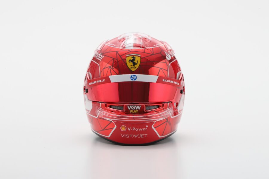 Looksmart Charles Leclerc Scuderia Ferrari 2024 Singapore F1 GP Helmet 1/5 Scale