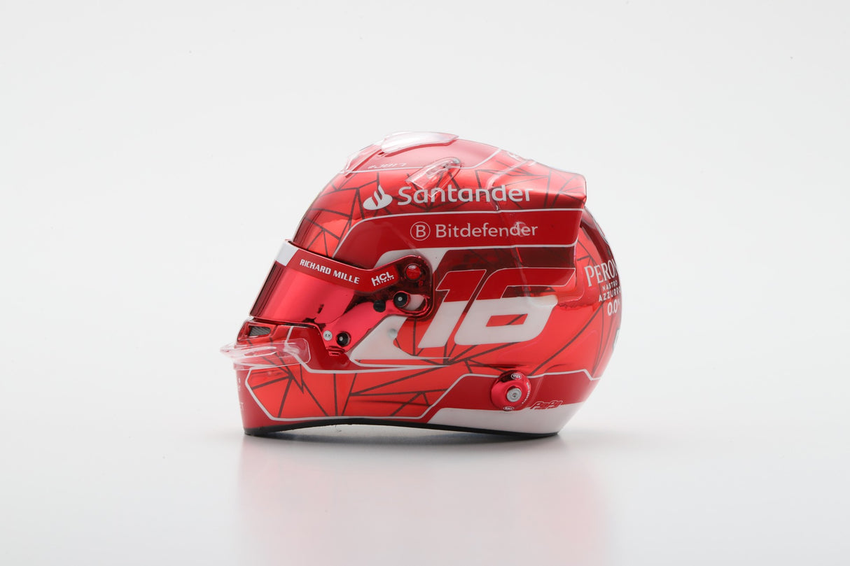 Looksmart Charles Leclerc Scuderia Ferrari 2024 Singapore F1 GP Helmet 1/5 Scale