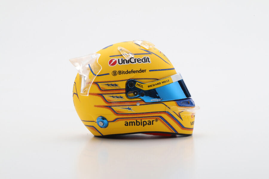 Looksmart Lewis Hamilton Miami GP 2025 Scuderia Ferrari HP 1/5 Scale Helmet LSHEL015