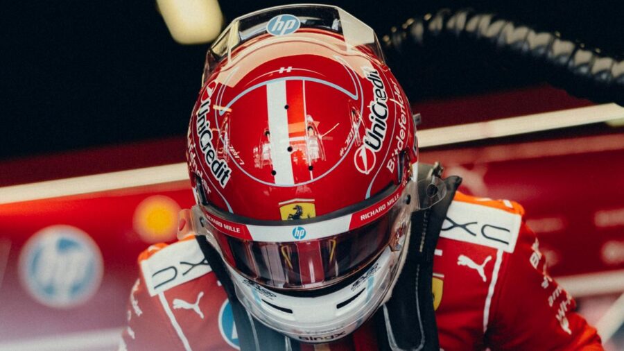Looksmart Charles Leclerc Scuderia Ferrari 2026 F1 Season Helmet 1/5 Scale LSHEL030