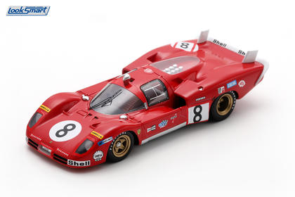 Looksmart Ferrari 512 S #8 SpA Ferrari SEFAC 1970 24 Hours of Le Mans 1/43 Scale