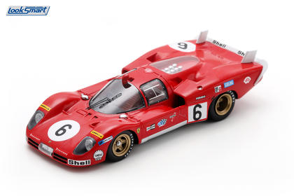 Looksmart Ferrari 512 S #6 SpA Ferrari SEFAC 1970 24 Hours of Le Mans 1/43 Scale