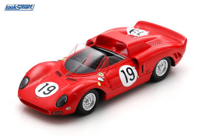 Looksmart Ferrari 330 P2 Spyder #19 SpA Ferrari SEFAC 1965 24 Hours of Le Mans 1/43 Scale
