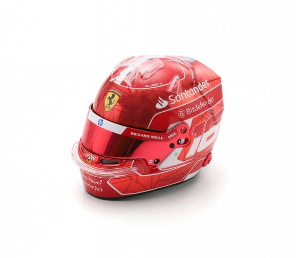 Looksmart Charles Leclerc Scuderia Ferrari 2024 Singapore F1 GP Helmet 1/5 Scale
