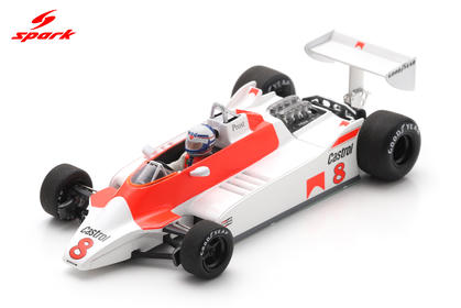 Spark McLaren M30 #8 Alain Prost Dutch Grand Prix 1980 1/43 Scale