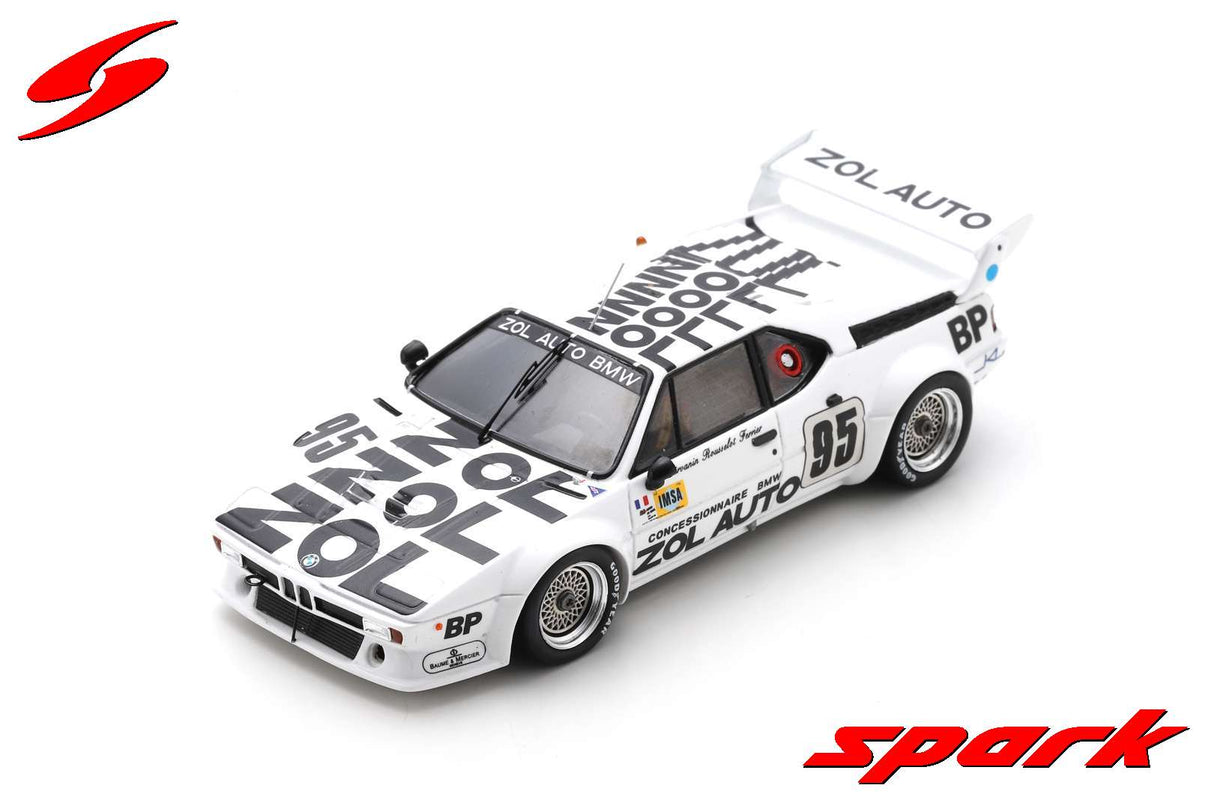Spark BMW M1 M88 3.5L S6 Team Bmw Zol-auto N.95 24H Le Mans 1980 1/43 Scale
