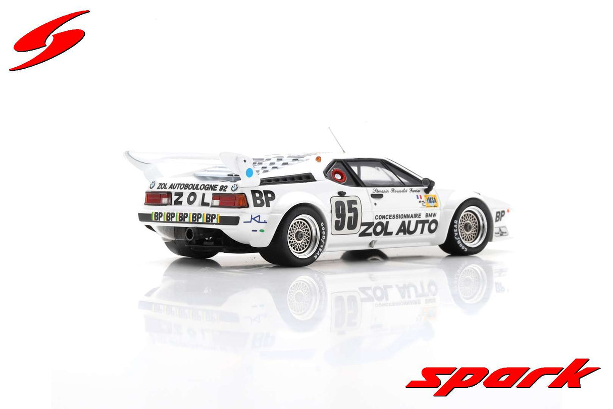 Spark BMW M1 M88 3.5L S6 Team Bmw Zol-auto N.95 24H Le Mans 1980 1/43 Scale