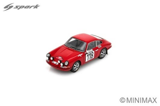 Spark Porsche 911S #188 Rally Monte Carlo 1970 1/43 Scale S6606