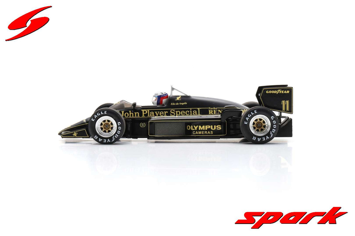 Spark Lotus 97T #11 Winner San-Marino GP 1985 Elio de Angelis 1/43 Scale