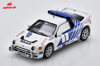 Spark Ford RS200 #1 Ford Motor Co Ltd 1986 Swedish Rally 1/43 Scale