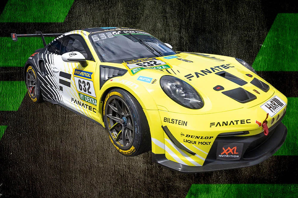 Spark Porsche 911 GT3 Cup #632 BLACK FALCON Team FANATEC Nurburgring 24Hrs 2026 1/43 Scale