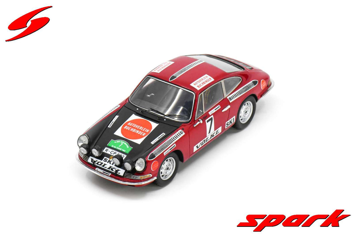 Spark Porsche 911 #7 Bavaria Rally 1970 Rohr/ Marecek (Limited 500pcs) 1/43 Scale