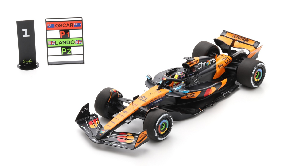 Spark McLaren MCL39 #81 Oscar Piastri Winner Chinese GP 2025 1/18 Scale 18S1008