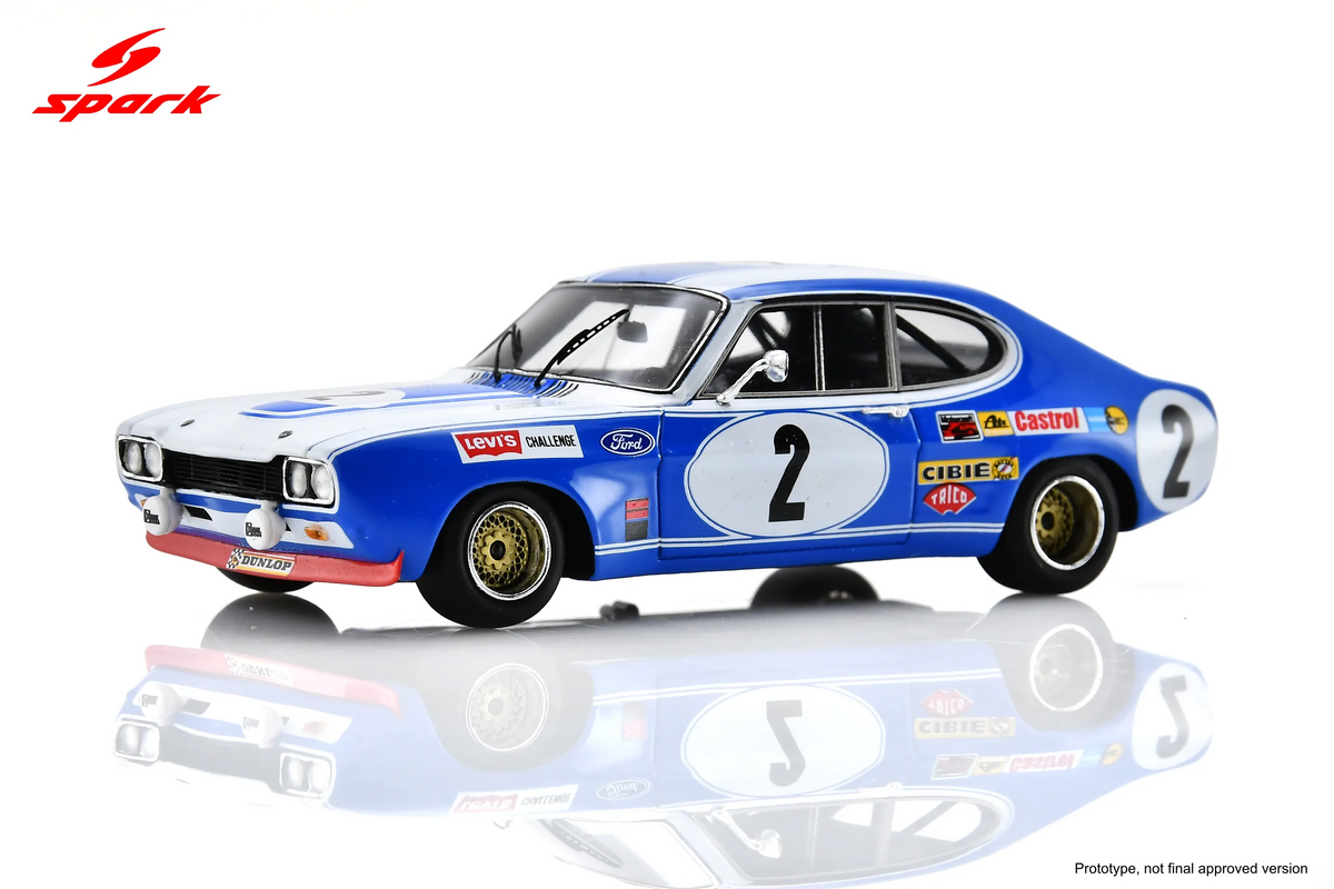 Spark Ford Capri RS 2600 #2 Ford Köln 24 Hours of Spa 1972 1/43 Scale 43SPA1972
