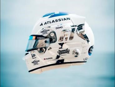 Spark Alex Albon Atlassian Williams F1 Team 2026 Season Helmet 1/5 Scale 5HF247