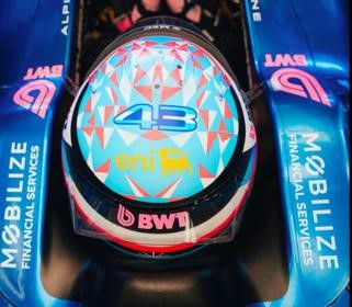 Spark Franco Colapinto BWT Alpine Formula One Team 2026 Season Helmet 1/5 Scale 5HF249