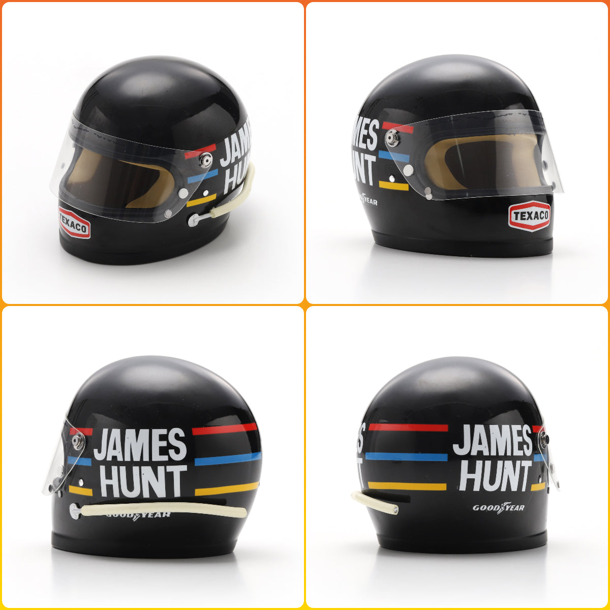Spark James Hunt 1976 Formula One World Champion Mini Helmet 1/5 Scale