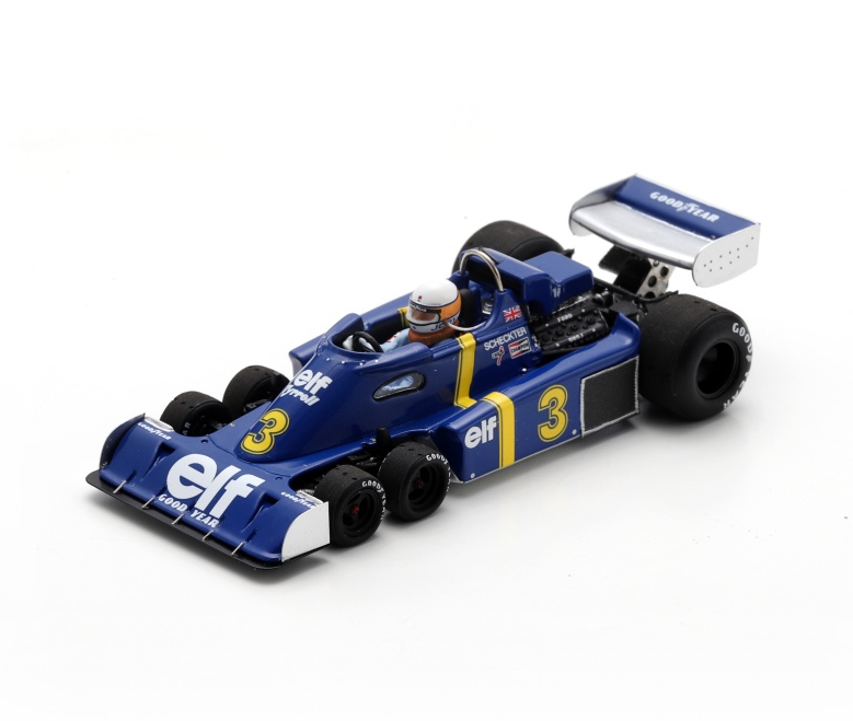 Spark Tyrrell P34 #3 Jody Scheckter 4th Belgium F1 GP 1976 1/43 Scale S7305