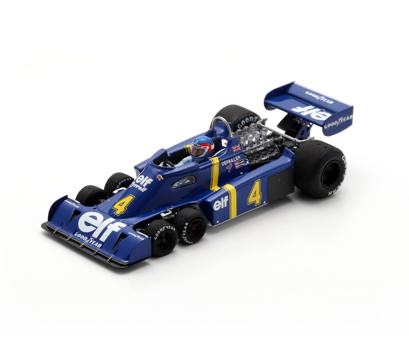 Spark Tyrrell P34 #4 Patrick Depailler 2nd Sweden F1 GP 1976 1/43 Scale S7307