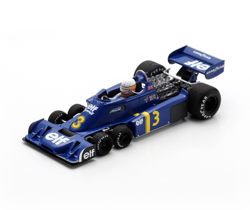 Spark Tyrrell P34 #3 Jody Scheckter 5th Dutch F1 GP 1976 1/43 Scale S7309