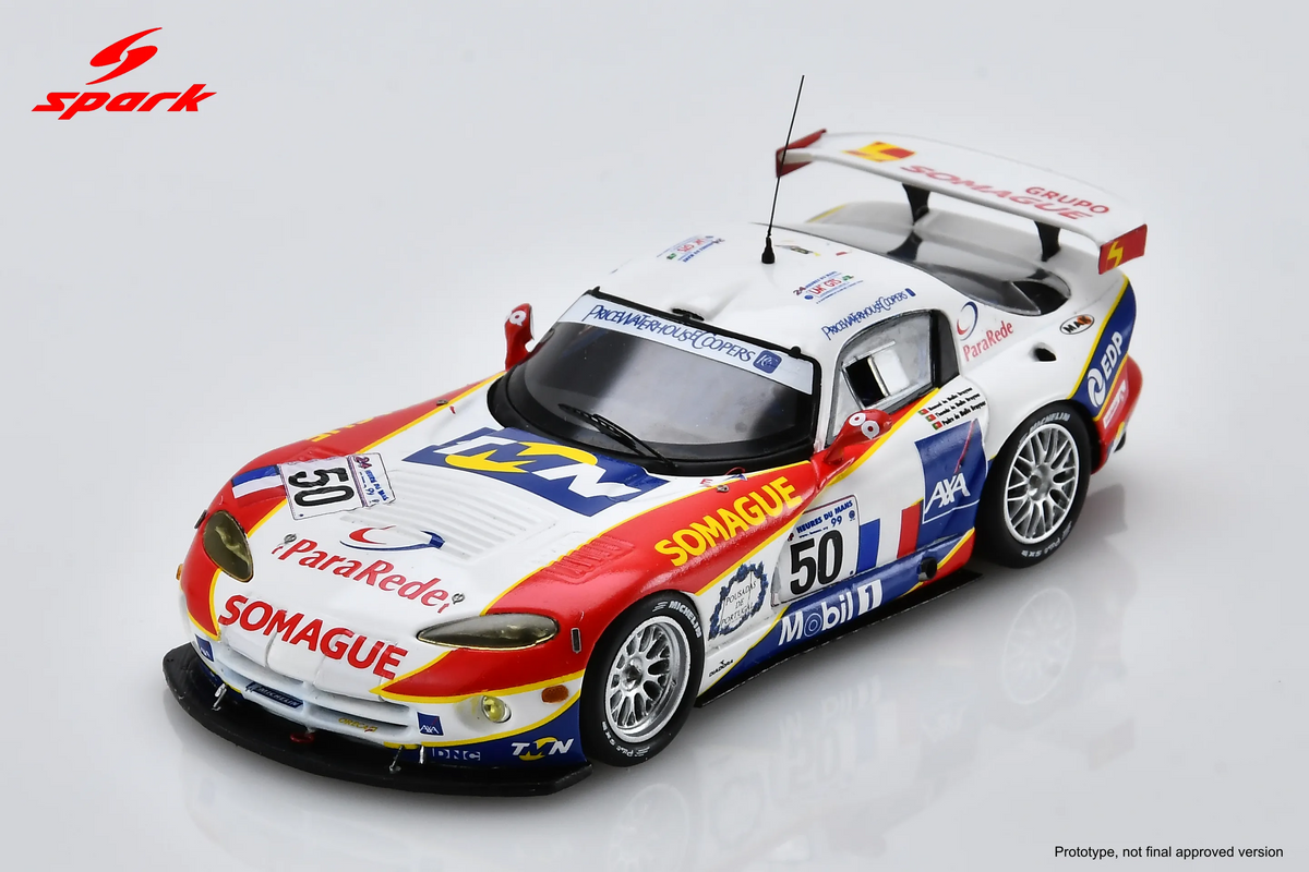 Spark Chrysler Viper GTS-R #50 CICA Team ORECA 24 Hours of Le Mans 1999 1/43 Scale S8674